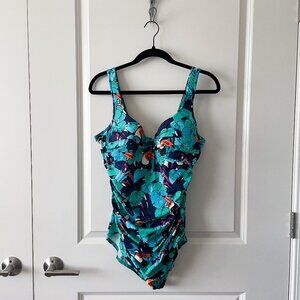 Miraclesuit Sanibel Toucan Tropical Print One Piece Swimsuit